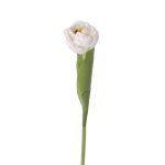Umělý tulipán ROMANA, bílý, 45cm, Ø6cm