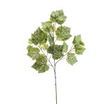 Plastová větev vinné révy MARCELIN, zeleno-bílá, 65cm
