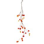 Umělá girlanda physalis PAX s plody, červeno-oranžový, 120 cm