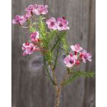 Umělecký voskový květ AISHA, růžový, 25cm
