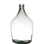 Balónová váza JENSON, recyklované sklo, čirá zelená, 39cm, Ø25cm, 10L