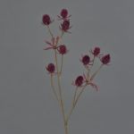 Plastový bodlák LOUKAS, vínová, 45cm, Ø1,5cm
