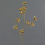 Umělá větvička lísky XYLA, květy, oranžovo-žlutá, 70cm, Ø5cm