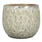 Květináč z keramiky NOREEN, kropenatý, krémově hnědý, 10,2cm, Ø11,5cm