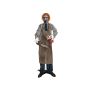 Halloween zombie AETHELWULF s motorovou pilou, funkce zvuku pohybu, LED diody, 70x40x170cm