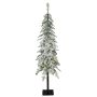 Umělý vysoký smrk MOLDE DELUXE, s umělým sněhem, LED diodami, 120cm, Ø20cm