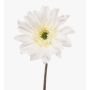 Umělá gerbera FRALWE, Eco Collection, bílá, 65cm, Ø13cm