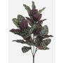 Umělá rostlina Calathea makoyana TROGAR na tyči, zelenofialová, 70cm