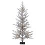 Umělý smrk LILLESAND SPEED DELUXE, s umělým sněhem, LED diody, 120 cm, Ø 60 cm