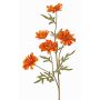 Dekorativní větvička chryzantémy PRUDENCE, Eco Collection, oranžovo-žlutá, 75cm, Ø5-6,5cm