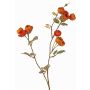 Umělá větvička kapustové růže LORRAINE, Eco Collection, oranžovo-žlutá, 60cm, Ø3cm