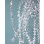 Umělá větev rhipsalis HASAN, třpytky, stříbrná, 120cm