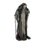 Halloween čarodějnice MECHTHILD s tyčí, funkce zvuk a pohyb, LED diody, 160cm
