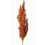 Dekorativní větev čiroku WADDY s klasy, oranžová, 80cm