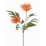 Umělý stříbrný dub VULKINTA s květy, oranžový, 75cm, Ø9-11cm