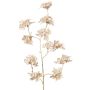 Sametová větev hortenzie PIRES, krémově zlatá, 110cm
