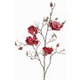 Sametová větvička magnólie JACKA, fuchsiová, 105cm