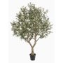 Umělý olivovník ZALIKI, umělý kmen, ovoce, zelený, 250cm