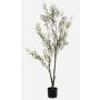 Umělý olivovník LONIRB s plody, umělý kmen, crossdoor, 140cm