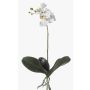 Umělá orchidej Phalaenopsis FAO na tyčce, bílá, 45cm