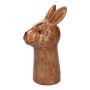 Váza na květiny králík BUNCHY z keramiky, hnědá, 14,5x12,7x28,5cm