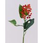 Umělá větev bezu HOLDA s bobulemi, oranžová, 45cm