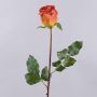 Umělá růže OPHELIE, oranžovo-žlutá, 85cm, Ø7cm