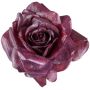 Dekorativní květ růže ZINTOR, tmavě červená, Ø18cm
