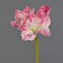 Umělá květina Amaryllis GRILVE, růžovo-bílá, 60 cm, Ø 7–14 cm
