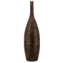 Keramická dekorativní láhev RODYN s rýhami, barevný přechod, zlatá, 120 cm, Ø 29 cm