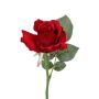 Umělá růže ELLI, červená, 30cm, Ø6cm