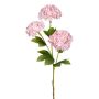 Umělá větev sněhová koule SKORNE, růžová, 60cm