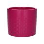 Květináč FERDINANTA se vzorem, keramika, matná růžová, 12,3cm, Ø13,5cm