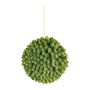 Umělá chmelová koule VALKIN s květy, závěsná, zelená, Ø25cm