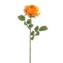 Umělá růže BRUNETTE, oranžová, 70 cm, Ø 11 cm