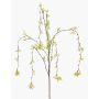 Dekorativní jasmínová větvička GLAFOR, závěsná, žlutá, 135cm