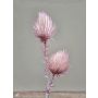 Umělá větvička bodláku z plastové pěny FERDIHAN, světle růžová, 100cm