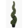 Umělý zimostráz spirálovitý TOM, dekorativní květináč, křížové dveře, 120cm