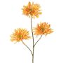Umělá větvička chryzantémy LASDIM, okrově žlutá, 75cm, Ø11cm