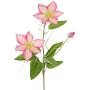 Umělá kvetoucí větev plaménku DORAN, růžová, 75cm, Ø13cm