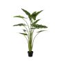 Umělá rostlina Alocasia Sanderiana MUNAY v dekorativním květináči, zelená, 140 cm