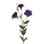 Umělá květina Lisianthus IRONA, tmavě fialová, 80 cm