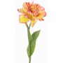 Umělý papoušek tulipán STEFANIE, žlutorůžový, žluto-fuchsiový, 65cm, Ø14cm