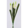 Dekorativní svazek hroznových hyacintů NESANET, bílý, 20cm