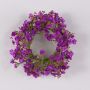 Umělý věnec z gypsophily LITAGO, fialový, Ø20cm