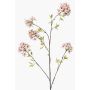 Umělá větev okrasná třešeň SLIRKO s květy, světle růžová, 115cm