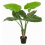 Umělá rostlina Alocasia Calidora NICAS, dekorativní květináč, zelená, 90cm