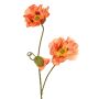 PEJA větvička umělého máku, broskvová, 90cm, Ø11-13cm