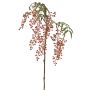 Umělá větev jeřábu JANNAH s plody, růžovo-zelená, 85cm