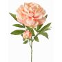 Umělá pivoňka WARDUAN, Eco Collection, lososová, 65cm, Ø15cm